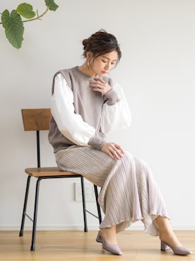 「White Collection（ホワイトコレクション）のアイテム」を使った、whitecollectionさん（レディース・165cm）の秋コーディネート