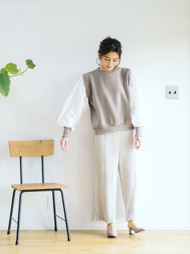 「White Collection（ホワイトコレクション）のアイテム」を使った、whitecollectionさん（レディース・165cm）の秋コーディネート