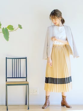 「WHITE JOOLA（ホワイトジョーラ）のアイテム」を使った、whitecollectionさん（レディース・165cm）の冬コーディネート