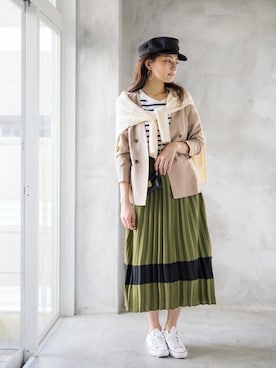 「WHITE JOOLA（ホワイトジョーラ）のアイテム」を使った、whitecollectionさん（レディース・165cm）の冬コーディネート