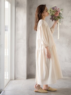 「White Collection（ホワイトコレクション）のアイテム」を使った、whitecollectionさん（レディース・165cm）の春コーディネート