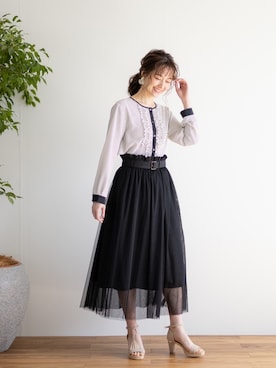 「RAW FUDGE（ローファッジ）のアイテム」を使った、whitecollectionさん（レディース・165cm）の春コーディネート