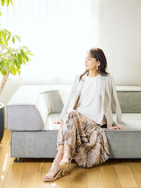 「ペイント」｜「アイテム（ジャケット/アウター）」を使った、whitecollectionさん（レディース・165cm）の春コーディネート