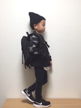 「5歳」｜「アイテム（MA-1）」を使った、so__naさん（キッズ・100cm）の冬コーディネート