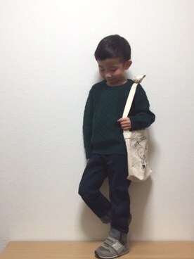 so__naさん（キッズ・100cm）の冬コーディネート