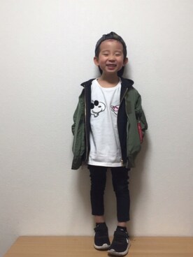 so__naさん（キッズ・100cm）の冬コーディネート