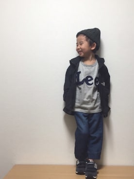 「5歳」｜「アイテム（マウンテンパーカー）」を使った、so__naさん（キッズ・100cm）の冬コーディネート