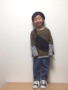 「5歳」｜「アイテム（アンサンブル）」を使った、so__naさん（キッズ・100cm）の春コーディネート