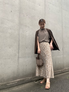 「LILY BROWN（リリーブラウン）のアイテム（その他アウター）」を使った、nanamiさん（レディース・153cm）の秋コーディネート