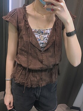 「stradivarius（ストラディバリウス）のアイテム（アクセサリー）」を使った、千乂さん（レディース・168cm）の夏コーディネート