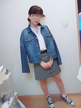 ジャケット アウターを使った 女子中学生 の人気ファッションコーディネート Wear
