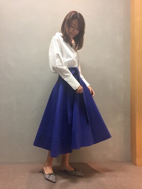 「RANDA」｜「アイテム（スリッポン）」を使った、atsukoさん（レディース・168cm）の夏コーディネート