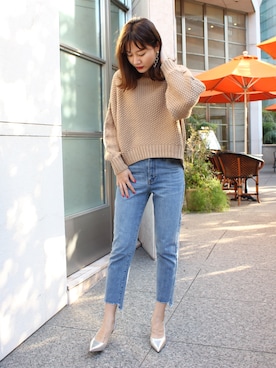 「シンプルおしゃれが好き」｜atsukoさん（レディース・168cm）の秋コーディネート