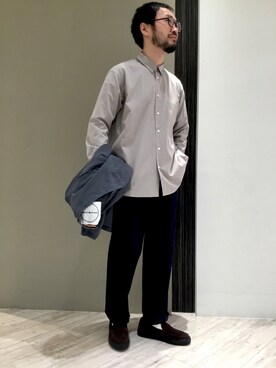 「BURLAP OUTFITTER（バーラップアウトフィッター）のアイテム（ブルゾン）」を使った、nakaiさん（メンズ・168cm）の春コーディネート