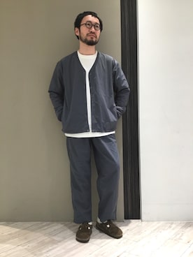 「BURLAP OUTFITTER（バーラップアウトフィッター）のアイテム（ブルゾン）」を使った、nakaiさん（メンズ・168cm）の春コーディネート