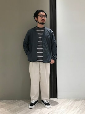 「BURLAP OUTFITTER（バーラップアウトフィッター）のアイテム（ブルゾン）」を使った、nakaiさん（メンズ・168cm）の夏コーディネート