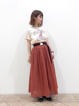 「アニマル」｜「アイテム（その他）」を使った、なかのんさん（レディース・150cm）の春コーディネート