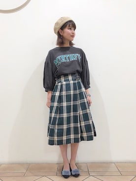 「オリエンタルトラフィック」｜「アイテム（アクセサリー）」を使った、なかのんさん（レディース・150cm）の夏コーディネート