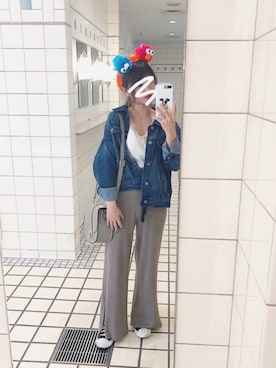 「USJ」｜「アイテム（その他アウター）」を使った、なかのんさん（レディース・150cm）の秋コーディネート