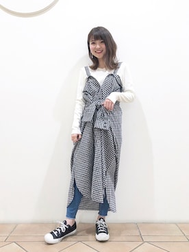 「平成最後のWEARISTAセンバツ」｜「アイテム（その他）」を使った、なかのんさん（レディース・150cm）の春コーディネート
