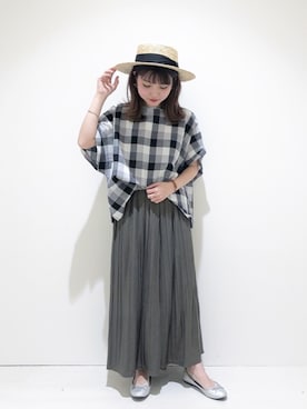 「スカーチョ」｜「アイテム（その他）」を使った、なかのんさん（レディース・150cm）の春コーディネート