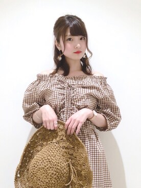 「平成最後のWEARISTAセンバツ」｜「アイテム（ワンピース/ドレス）」を使った、なかのんさん（レディース・150cm）の春コーディネート
