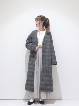 「きれいめスタイル」｜「アイテム（その他アウター）」を使った、なかのんさん（レディース・151cm）の秋コーディネート