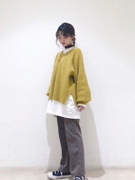 「レイヤードstyle」｜「アイテム（その他）」を使った、なかのんさん（レディース・151cm）の冬コーディネート