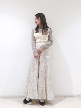 「earth music&ecology（アースミュージックアンドエコロジー）のリブハイネックニットプルオーバー＊（ニット/セーター）」を使った、なかのんさん（レディース・151cm）の冬コーディネート