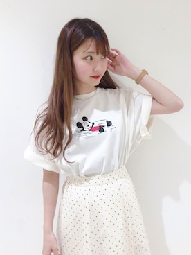 「ミッキーT」｜「アイテム（その他）」を使った、なかのんさん（レディース・151cm）の夏コーディネート