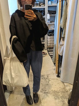 「IDEE（イデー）のアイテム（バッグ）」を使った、myayさん（レディース・158cm）の秋コーディネート