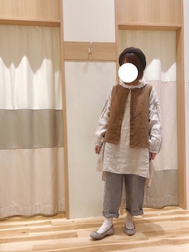 「秋のマイ旬スタイル」｜「アイテム（その他アウター）」を使った、k o iさん（レディース・157cm）の秋コーディネート