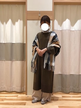 「Samansa Mos2 blue」｜「アイテム（その他）」を使った、k o iさん（レディース・157cm）の秋コーディネート