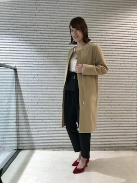「andemiu」｜「アイテム（ダウンジャケット/コート）」を使った、yuunqさん（レディース・163cm）の冬コーディネート