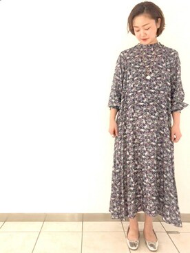 Ships シップス の Deveaux ボータイワンピース Lightblue ワンピース Wear