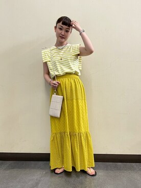 黄色スカート の人気ファッションコーディネート 季節 6月 8月 Wear