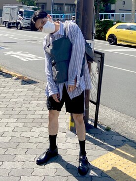 「YSTRDY's TMRRW（イエスタデイズトゥモロー）のアイテム（パンツ）」を使った、はらくんさん（メンズ・170cm）の秋コーディネート