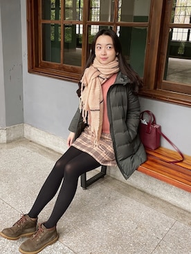 「MichaelKors」｜「アイテム（その他アウター）」を使った、ベル 🇹🇼💕 さん（レディース・168cm）の冬コーディネート