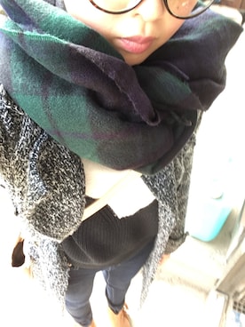 「KOBE LETTUCE（コウベレタス）のアイテム（チェスターコート）」を使った、ERIKAさん（レディース・160cm）の冬コーディネート