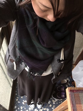 ERIKAさん（レディース・160cm）の冬コーディネート