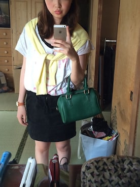 「RETRO GIRL（レトロガール）のアイテム（ニットキャップ/ビーニー）」を使った、ERIKAさん（レディース・160cm）の秋コーディネート