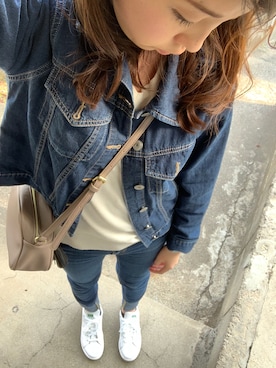 「ALBA（アルバ）のアイテム」を使った、ERIKAさん（レディース・160cm）の春コーディネート