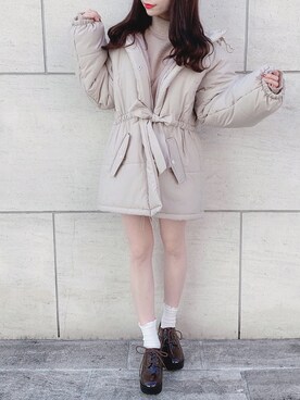 「OLIVE des OLIVE（オリーブデオリーブ）のアイテム（ブーティ）」を使った、OLIVEdesOLIVEさん（レディース・158cm）の秋コーディネート