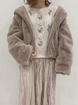 OLIVEdesOLIVEさん（レディース・158cm）の冬コーディネート