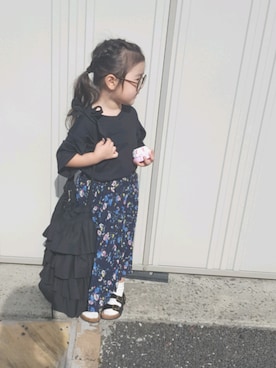「Casselini（キャセリーニ）のアイテム」を使った、miiiiiri*さん（キッズ・100cm）の春コーディネート