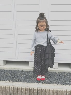 「Casselini（キャセリーニ）のアイテム」を使った、miiiiiri*さん（キッズ・100cm）の秋コーディネート