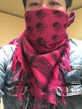 デニムジャケットを使った アフガンストール の人気ファッションコーディネート Wear