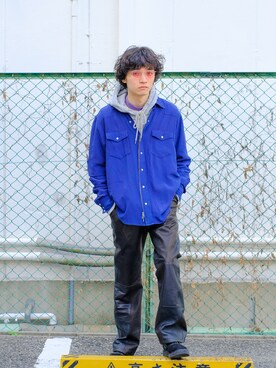 「ink（インク）のアイテム」を使った、YOSHIMASAさん（メンズ・177cm）の冬コーディネート