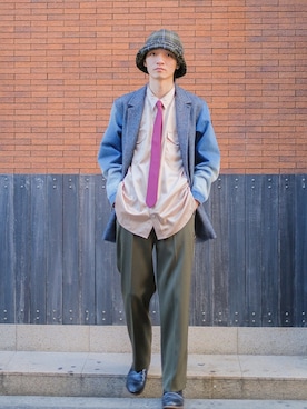 「soe（ソーイ）のアイテム（ジャケット/アウター）」を使った、YOSHIMASAさん（メンズ・177cm）の冬コーディネート