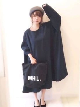 「FREAK'S STORE（フリークスストア）のアイテム（ハンチング/ベレー帽）」を使った、パン粉さん（レディース・151cm）の春コーディネート